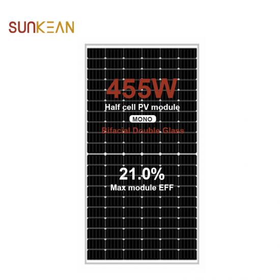 182 painel solar de dupla face 455W

