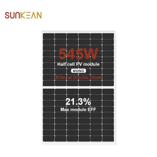 210 545W painel solar bifacial
