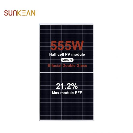210 555W painel solar bifacial
