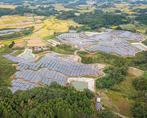  60MW  SUIMEI projeto de sistema de energia solar no japão 2020 