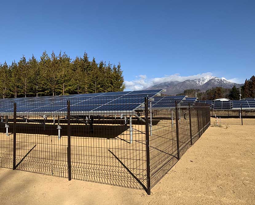  49,5 kw Yamanashi-ken estação de energia solar no japão 2019 