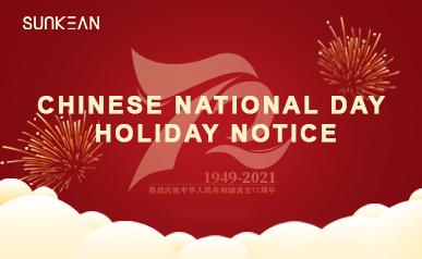 Aviso de feriado para o Dia Nacional Chinês